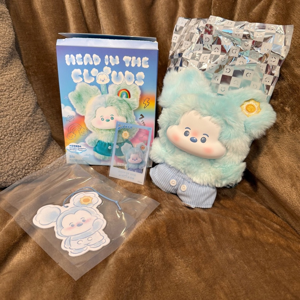 Minso Disney Head in the Clouds Sunny Sky Vinyl Plush Keychain